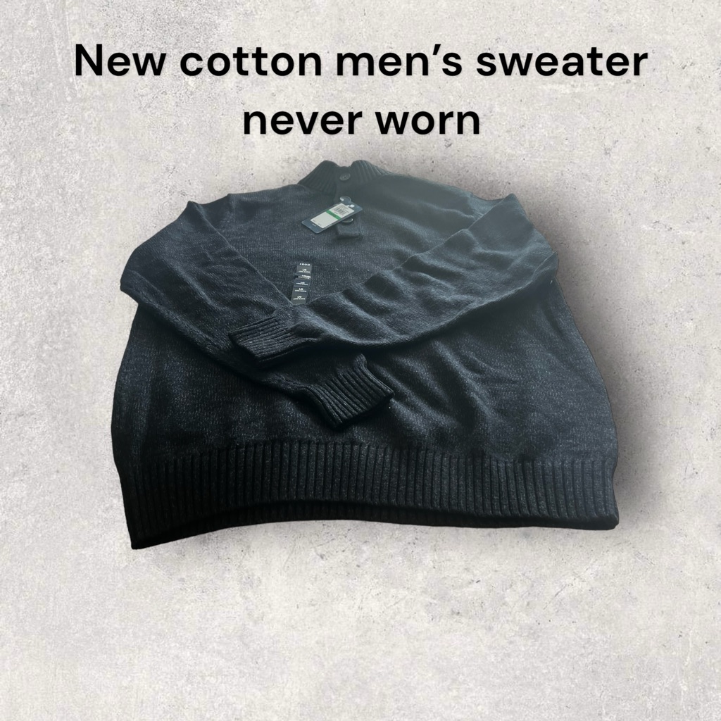 Mens Brand New Never Worn 60 Cotton Sweater
